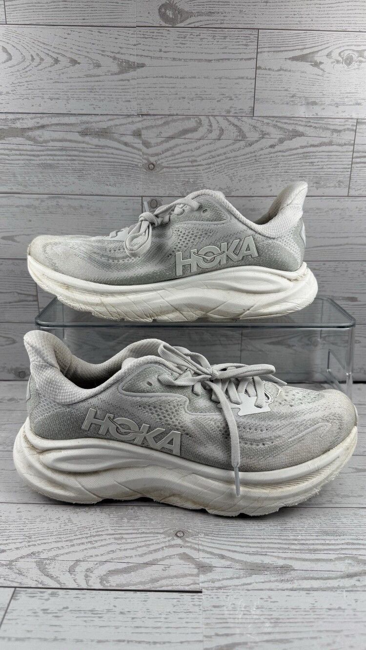 Hoka One One Women Clifton 10 CRDS Gray Running Shoes Sz  7B #464